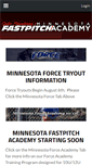 Mobile Screenshot of minnesotafastpitchacademy.com